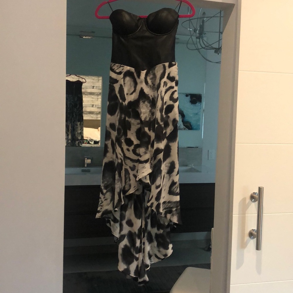 Strapless high low dress